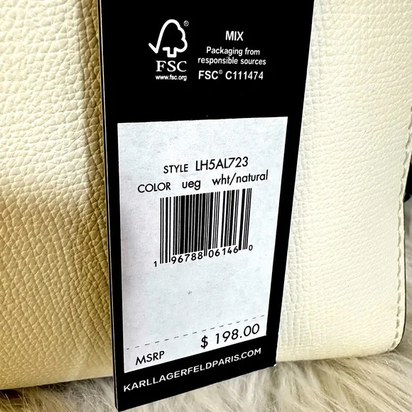 NWT Karl Lagerfeld Paris Sables Trendy‎ Cottagecore Style Crossbody Bucket Bag - Picture 4 of 7